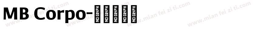 MB Corpo字体转换